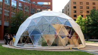 Toward Sanctuary Dome Launch at Lubert Plaza. Photo by Zein Nakhoda